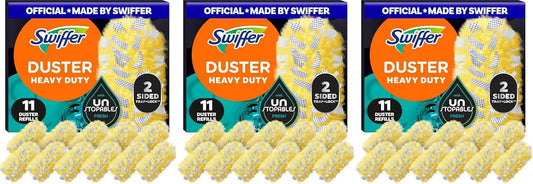 Swiffer Dusters Multi-Surface Heavy Duty Duster Refills,Unstopables Fresh Scent,11 Count (Pack of 3)