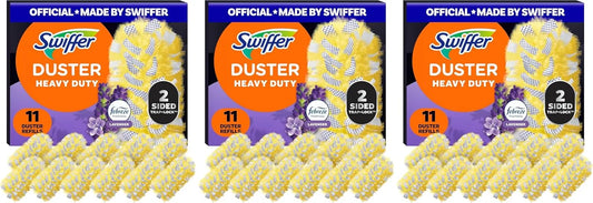 Swiffer Dusters Heavy Duty Multi-Surface Duster Refills for Cleaning, Lavender, 11 Count (Pack of 3)
