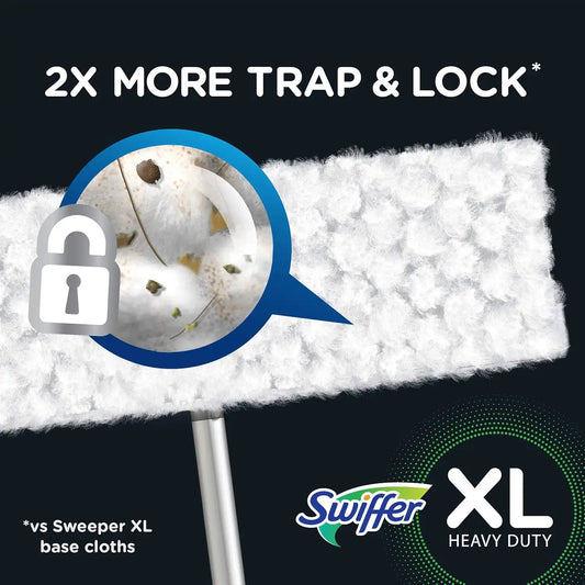 Swiffer Sweeper Heavy Duty Multi-Surface Dry Cloth Refills for Floor Sweeping and Cleaning, 10 count, Pack of 2