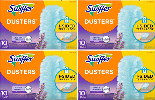 Swiffer Dusters Multi-Surface Duster Refills, Lavender Scent, 10 Count (Pack of 4)