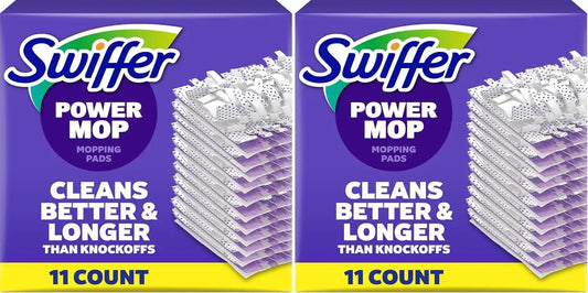 Swiffer PowerMop Multi-Surface Mopping Pad Refills,Made by Swiffer,for Floor Cleaning,11 Count (Pack of 2)