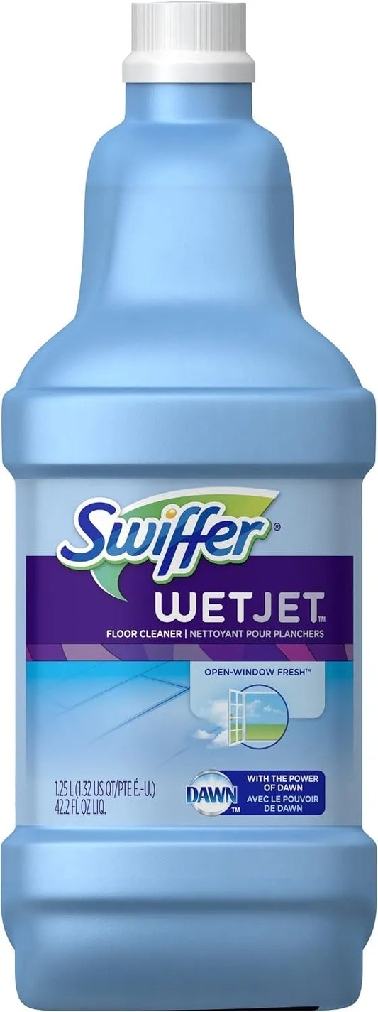 Swiffer WetJet Multi-purpose Floor Cleaner Solution Refill Open Window Fresh Scent 1.25L