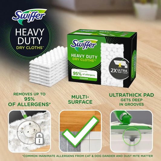 Swiffer Sweeper Heavy Duty Dry Sweeping Cloths, 40 Count